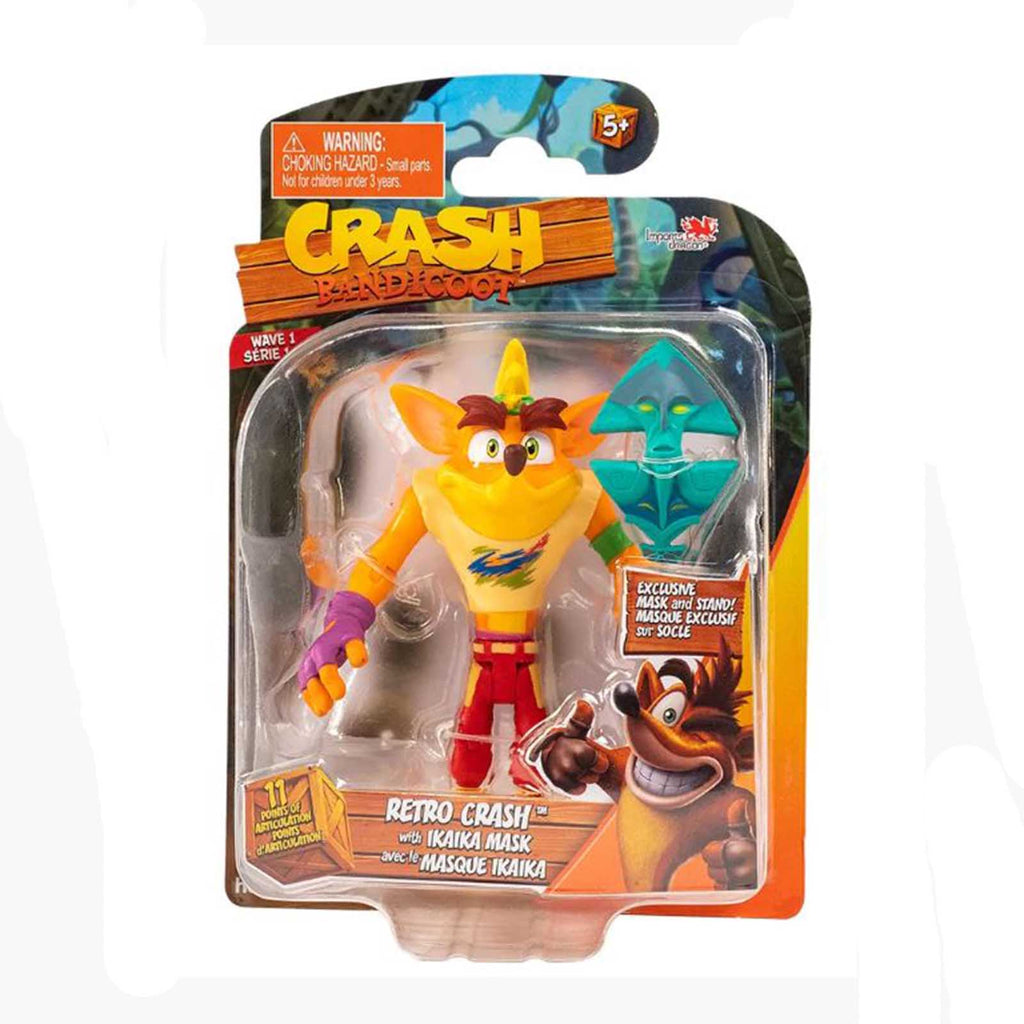 License 2 Play Retro Crash With Ika Ika Mask Action Figure - Radar Toys