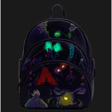 Loungefly Disney Villains Triple Pocket Glow In The Dark Backpack - Radar Toys