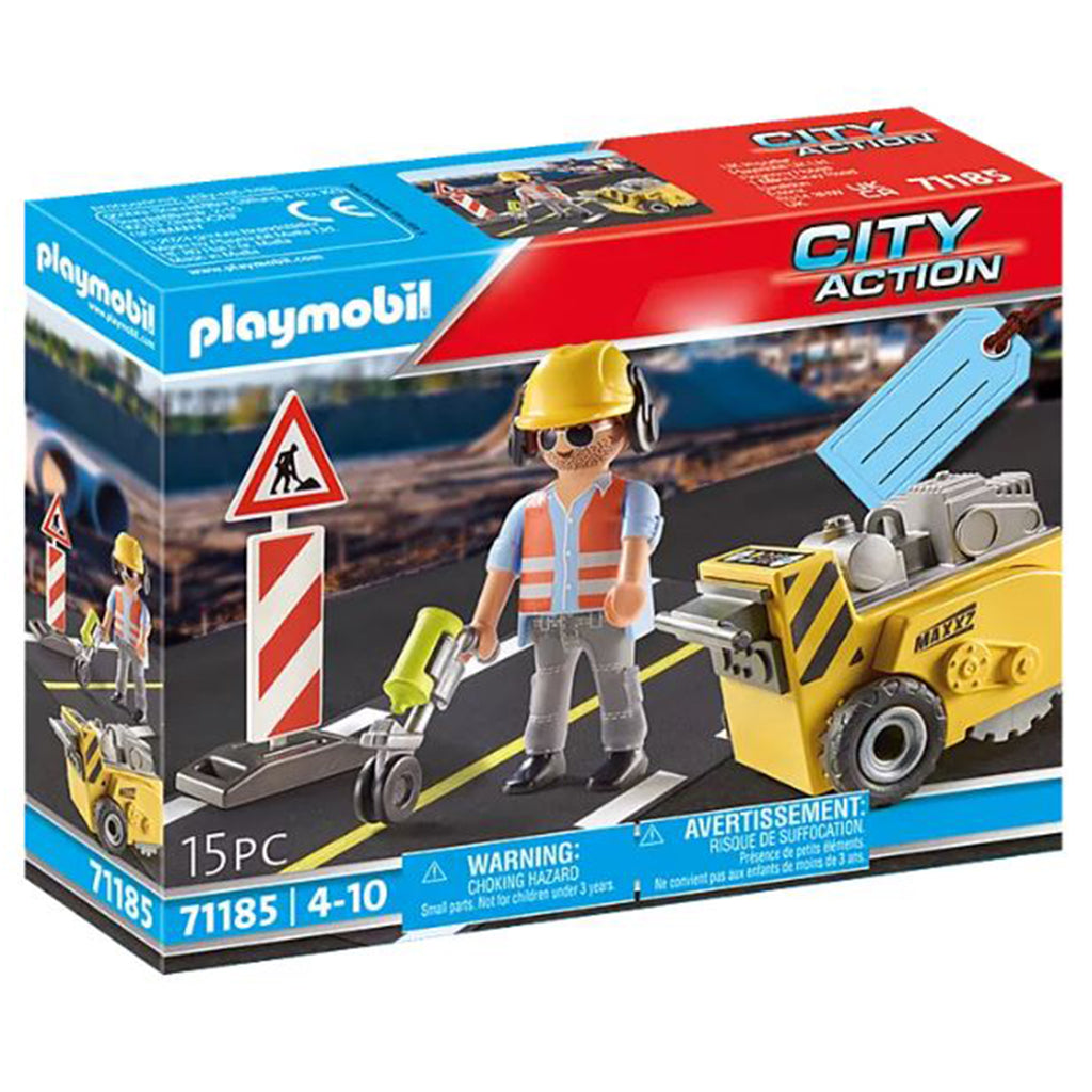 Playmobil City Action Construction Worker Gift Set 71185 - Radar Toys
