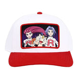 Bioworld Pokemon Team Rocket White Red Snapback Hat - Radar Toys