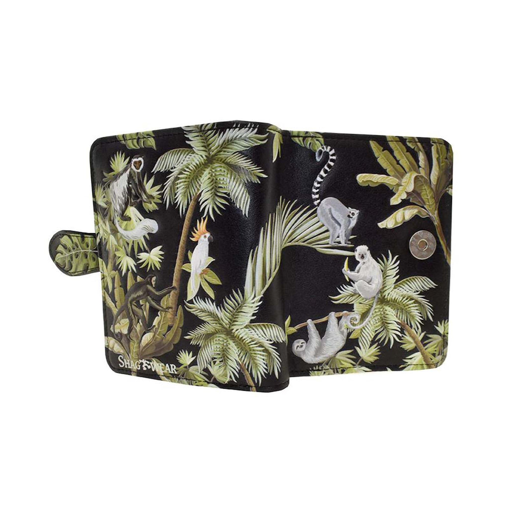 Shagwear Monkey Jungle Small Black Zipper Wallet - Radar Toys