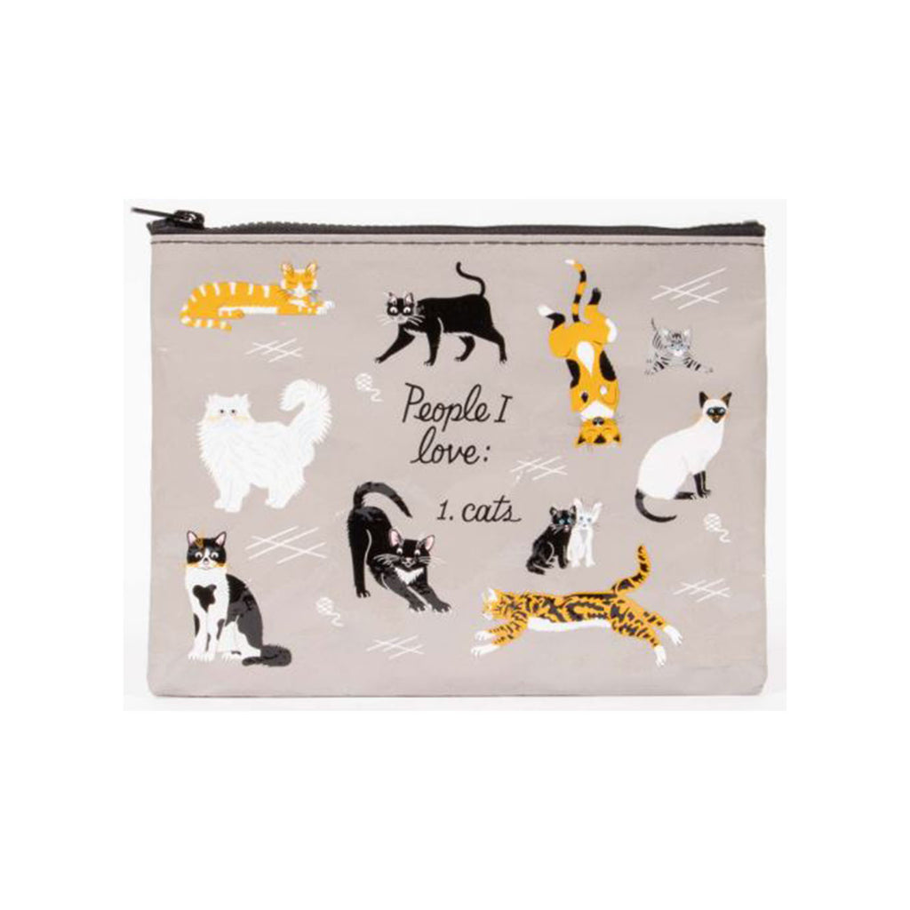 Blue Q People I Love Cats Zipper Pouch - Radar Toys