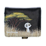 Shagwear Meerkats Large Black Zipper Wallet - Radar Toys