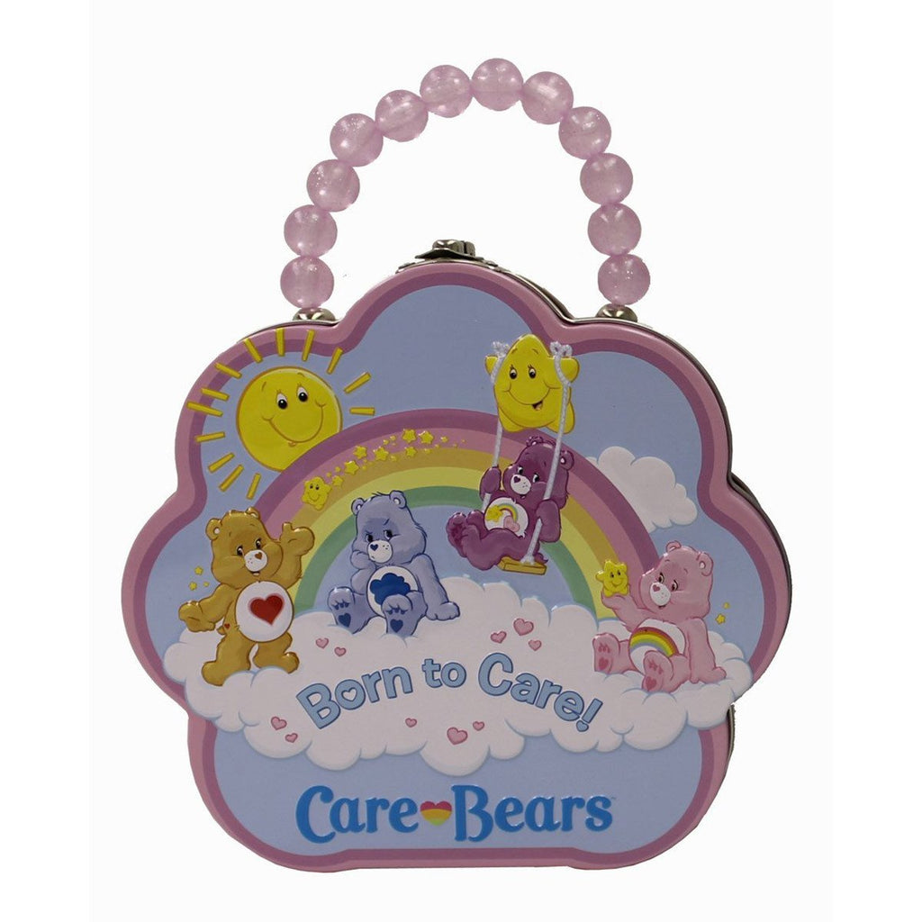 Care Bears Metal Flower Carry All Tin Born To Care - Radar Toys