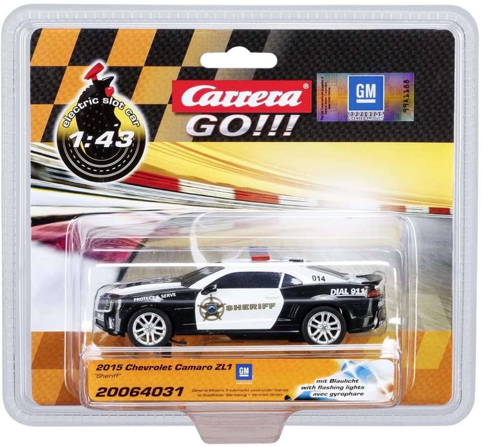 Carrera 2015 Chevrolet Camaro ZL1 Sheriff 1:43 Electric Slot Car - Radar Toys
