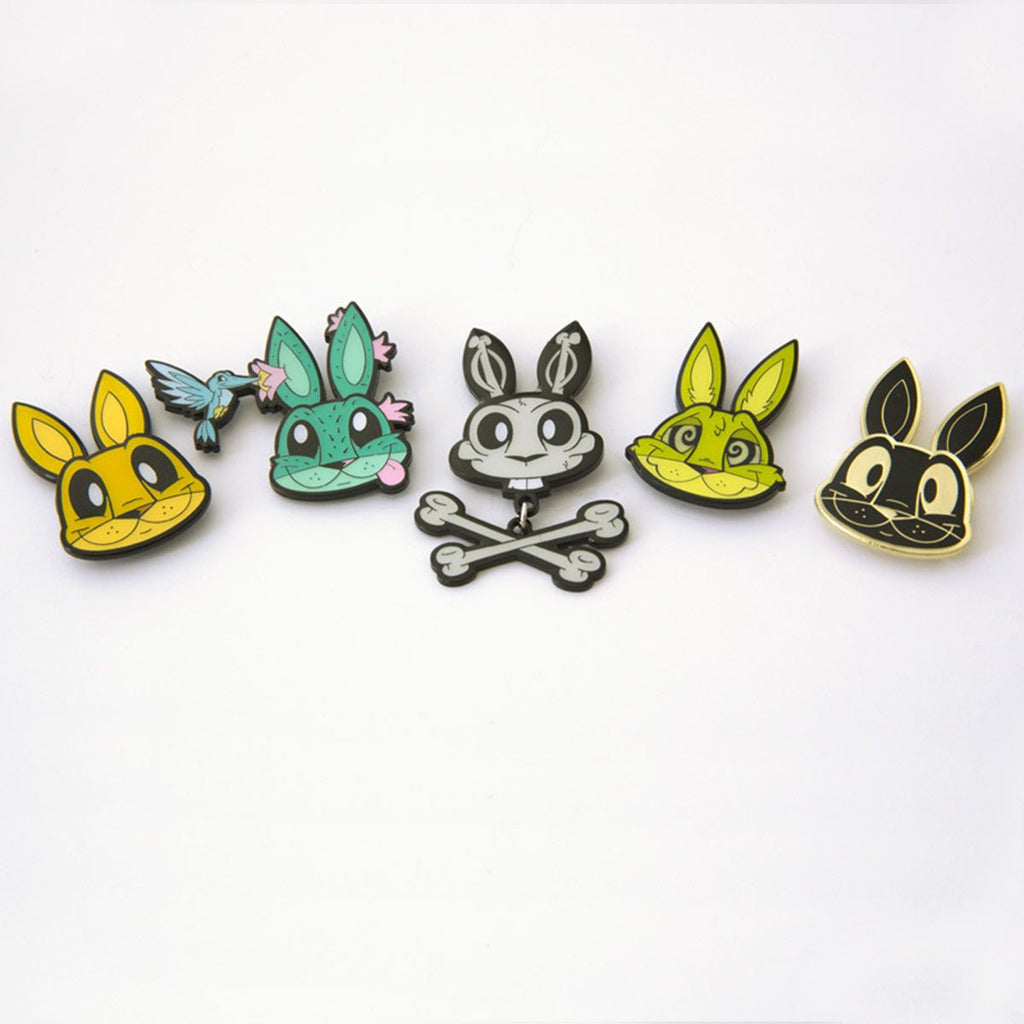 Chaos Bunnies Pin Collection Set Of 5 Pins - Radar Toys