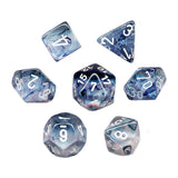 Chessex 7 Set Dice Nebula Black/White CHX 27408 - Radar Toys