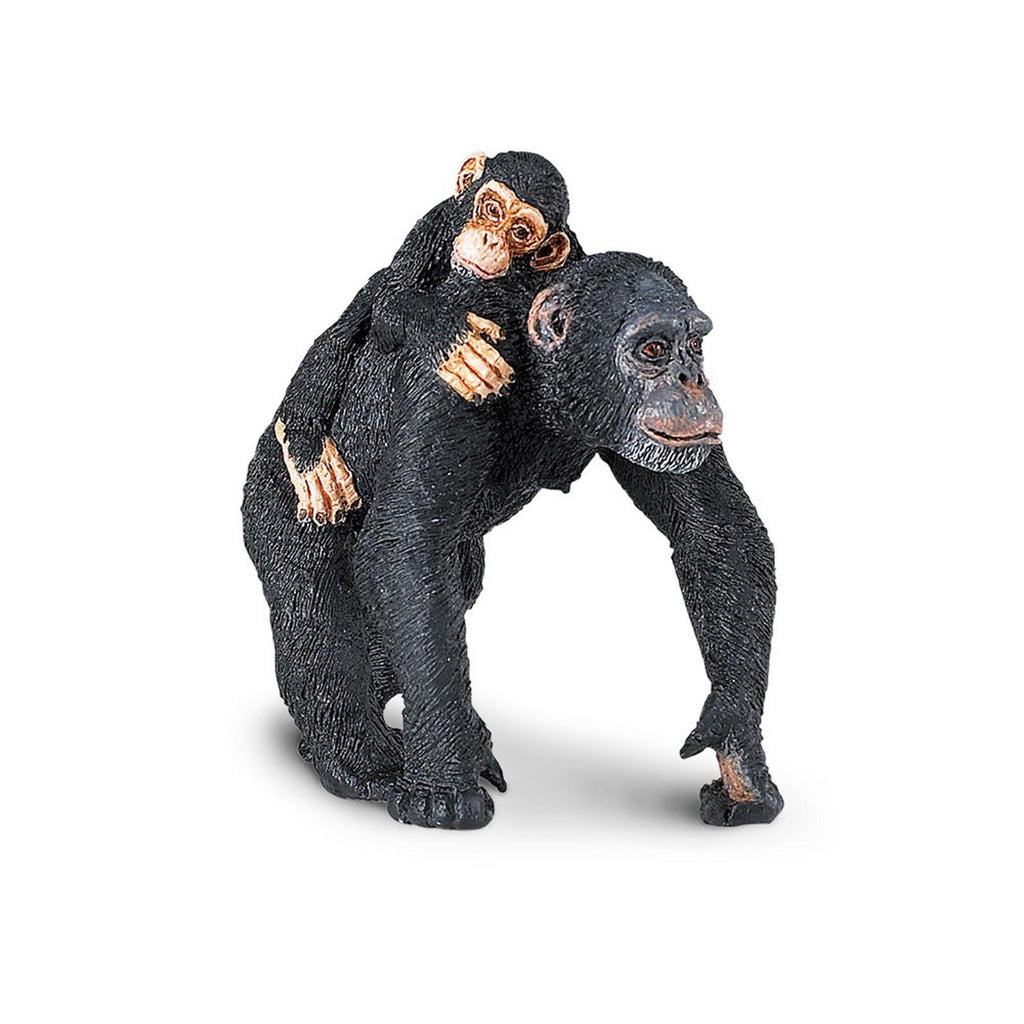 Chimpanzee With Baby Wild Safari Animal Figure Safari Ltd