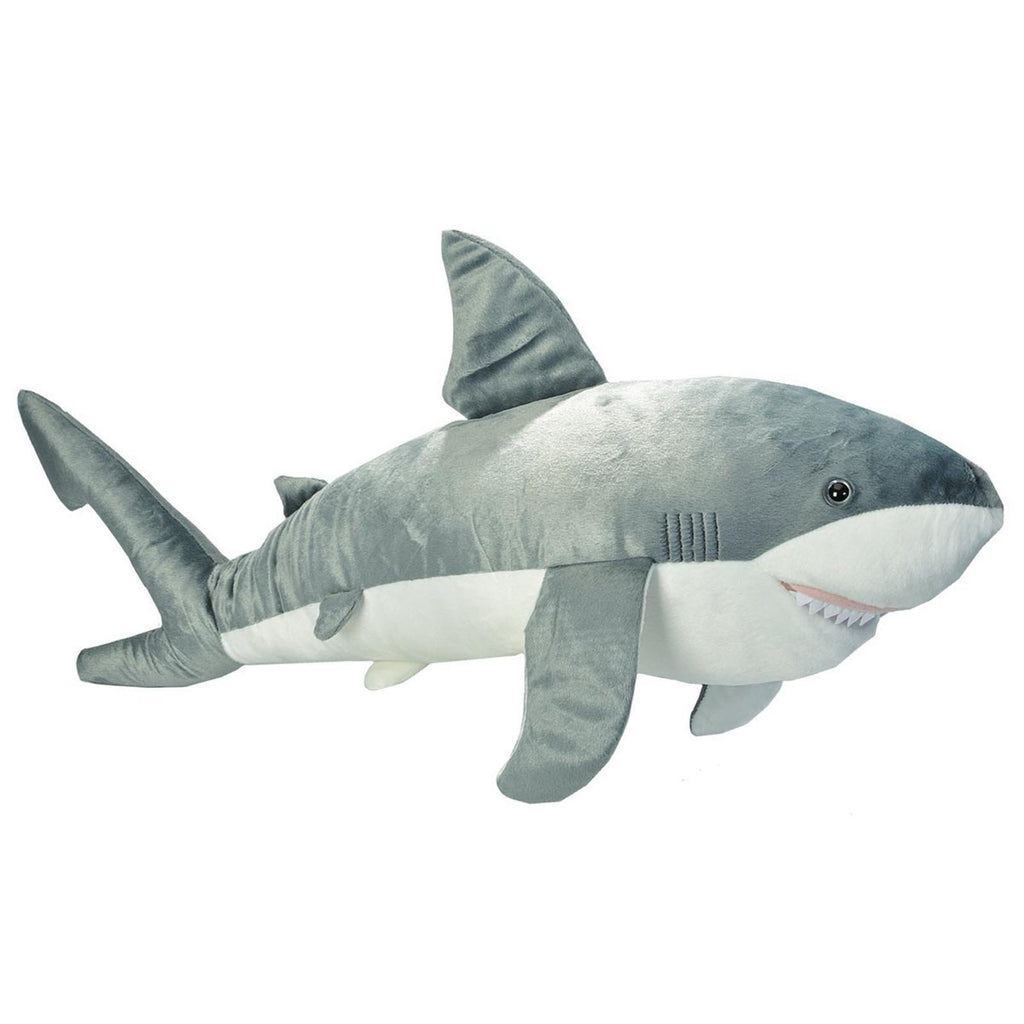 Cuddlekins Jumbo White Shark 30 Inch Animal Plush Figure - Radar Toys