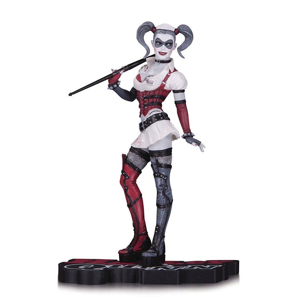 DC Collectibles Harley Quinn Red Black and White Arkham Asylum Statue