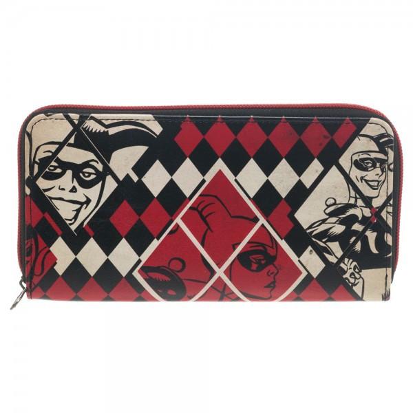 DC Comics Batman Harley Quinn Large Zip Around Wallet
