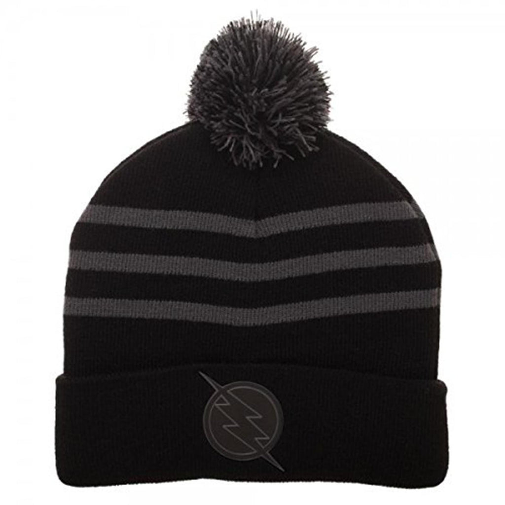 DC Comics Reverse Flash Zoom Bolt Logo Pom Beanie