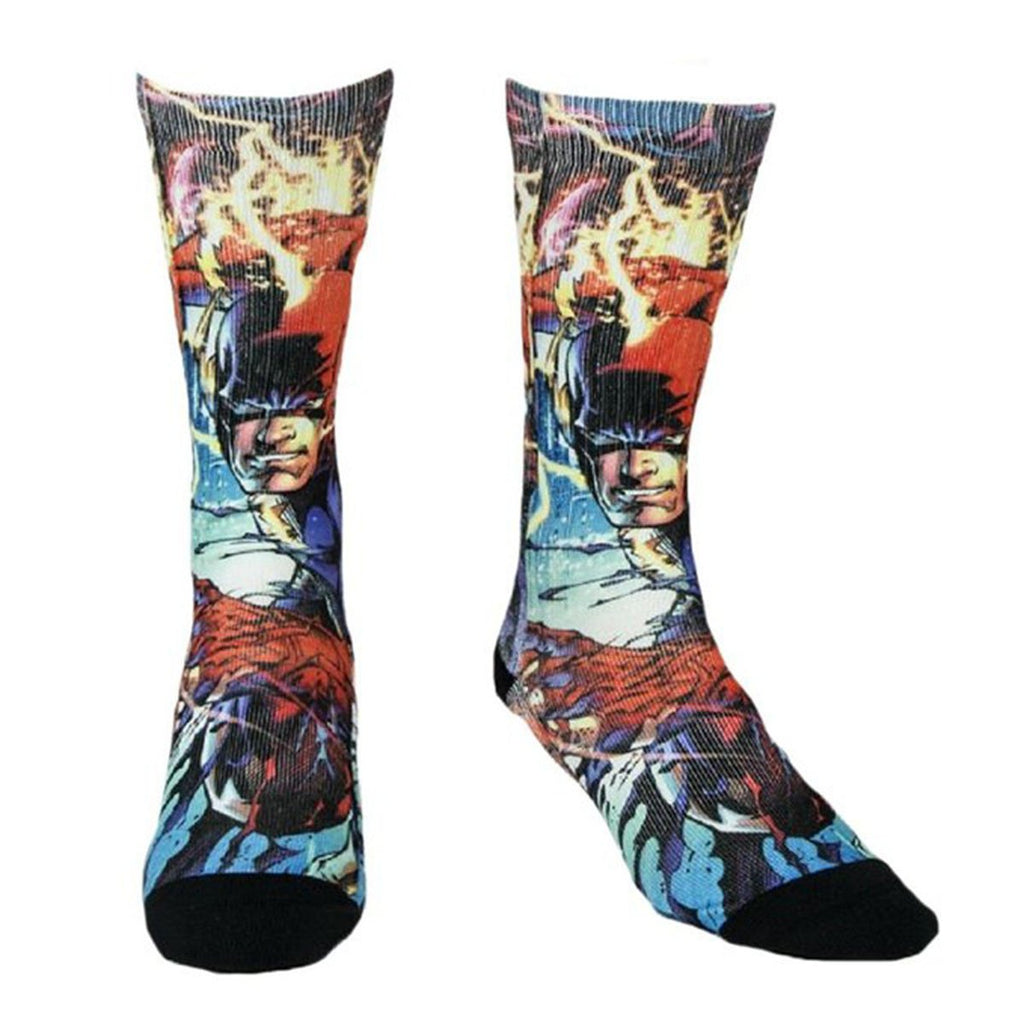 DC Comics The Flash Sublimated Character Crew Socks
