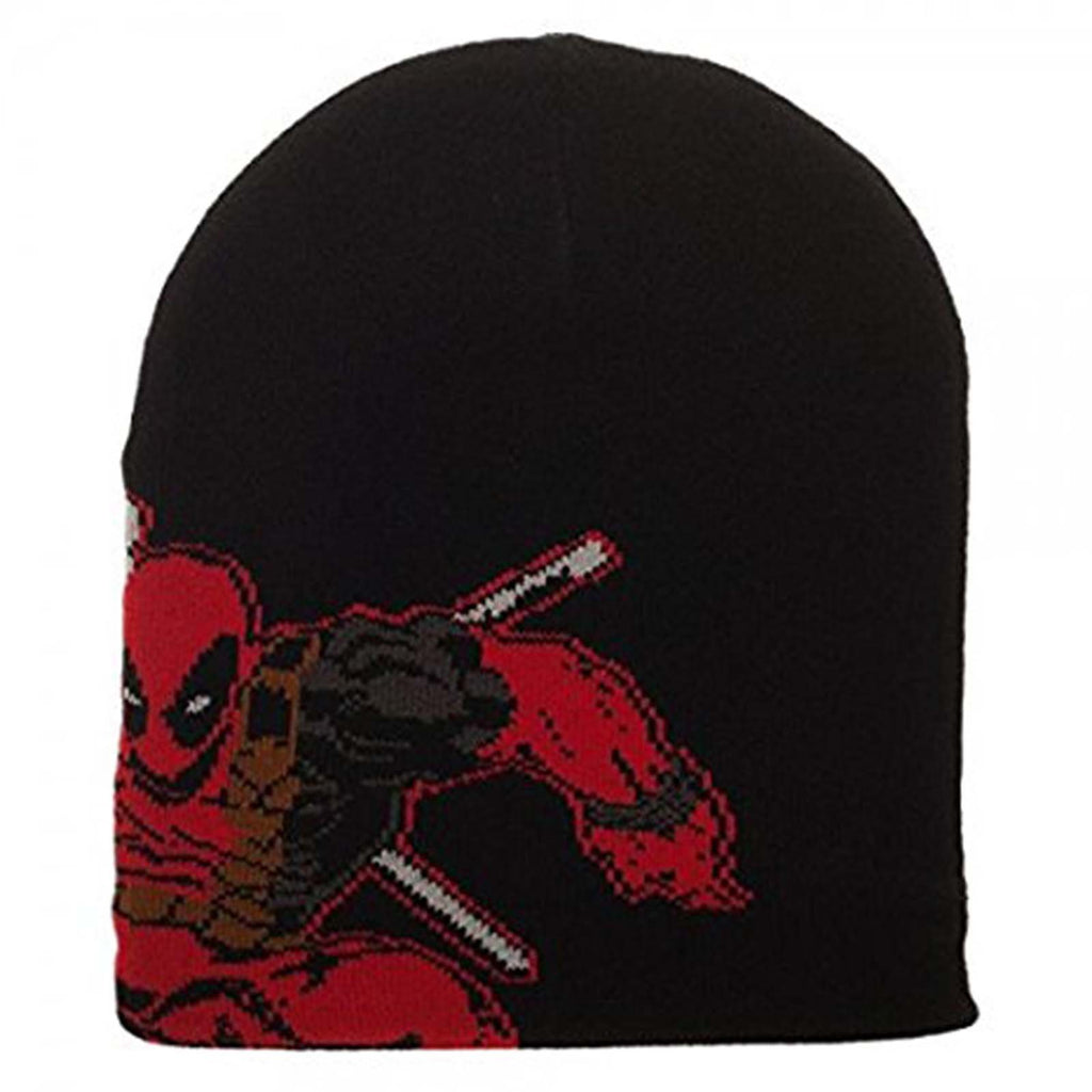 Deadpool Comic Knit Jacquard Beanie