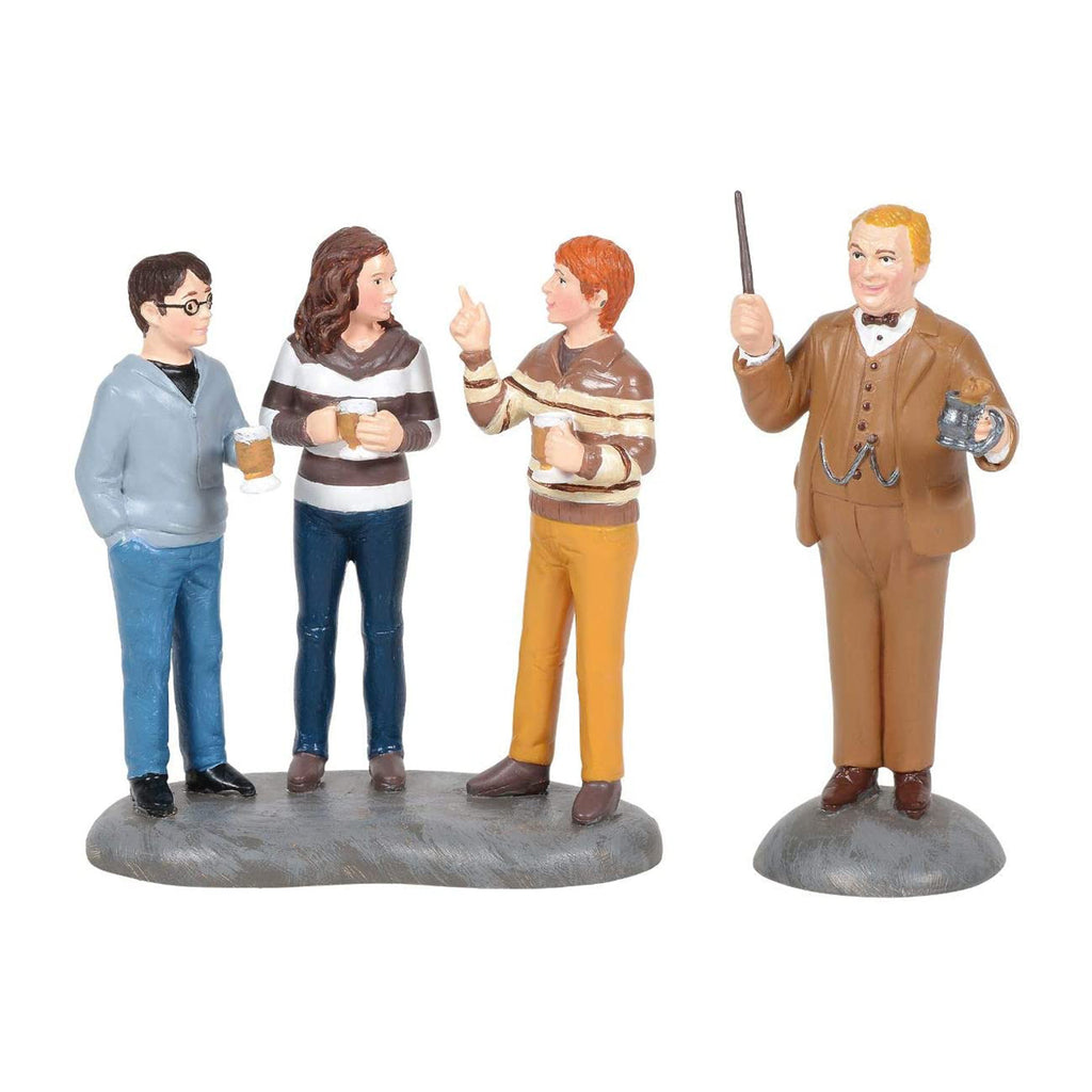 Department 56 Wizarding World Professor Slughorn & The Trio Mini Figurine Set - Radar Toys