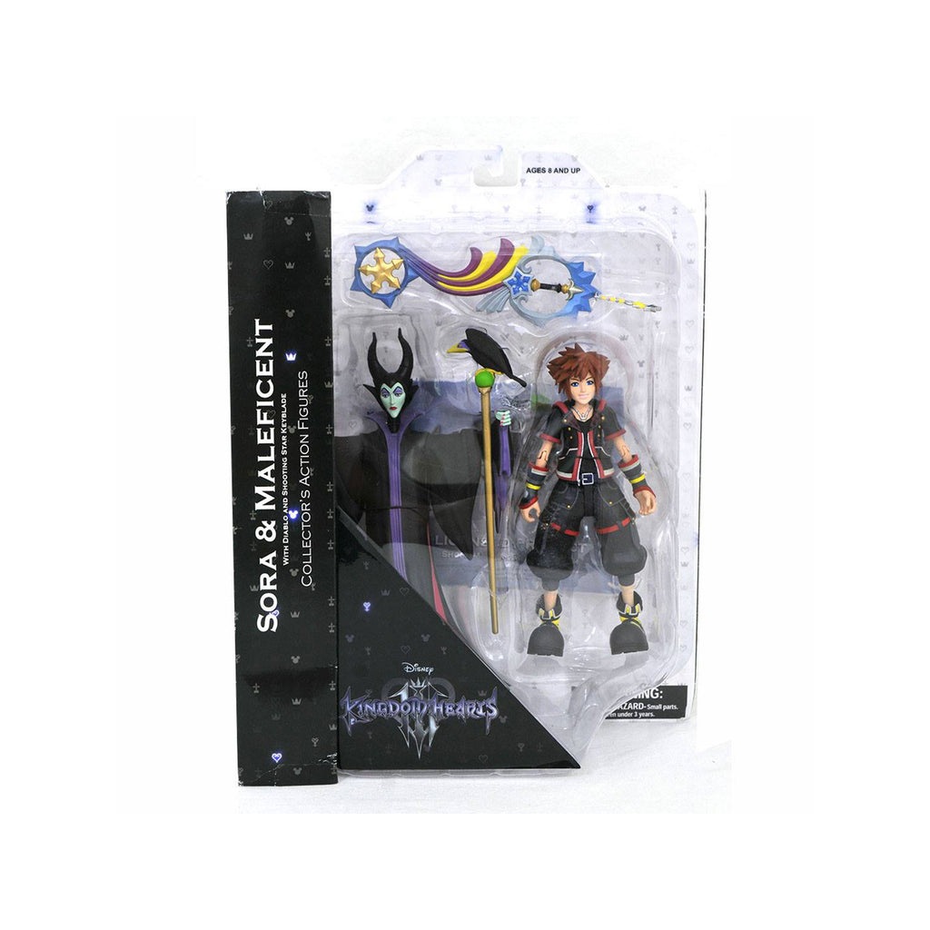 Diamond Collector's Disney Kingdom Hearts 3 Sora Maleficent Set - Radar Toys