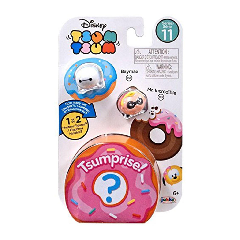 Disney Tsum Tsum Series 11 Three Figure Baymax Mr. Incredible Set - Radar Toys