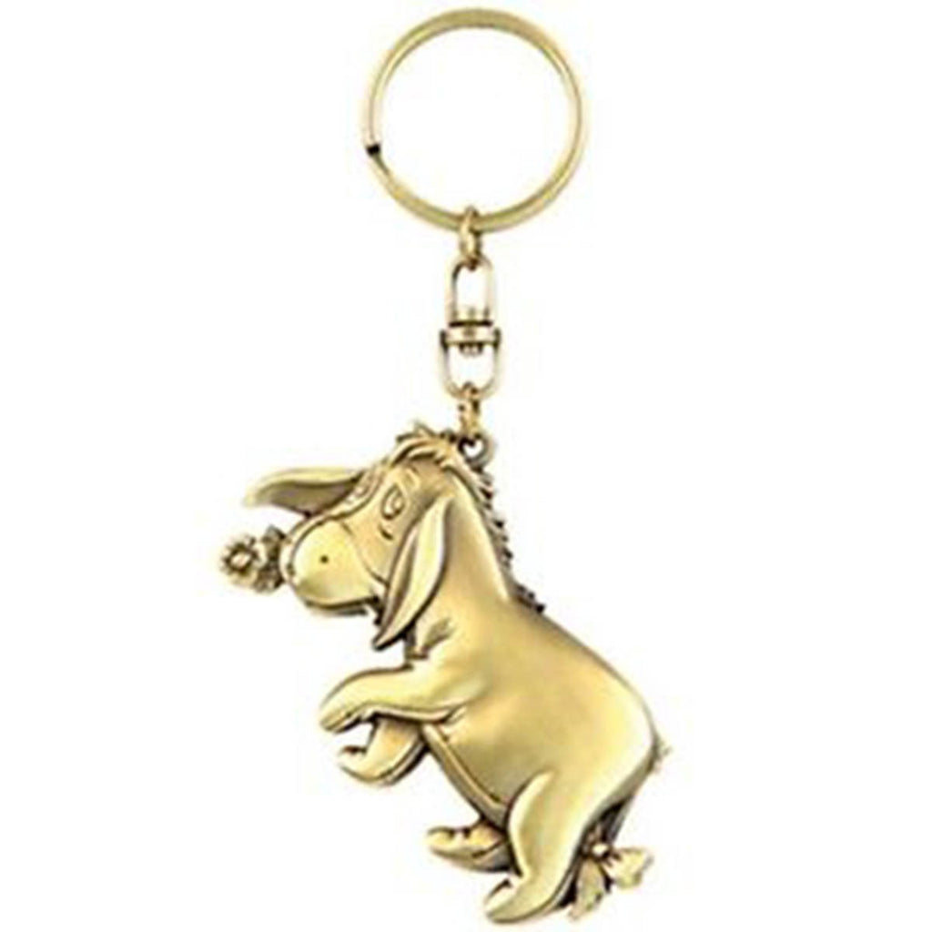 Disney Winnie The Pooh Eeyore Brass Figure Keychain - Radar Toys