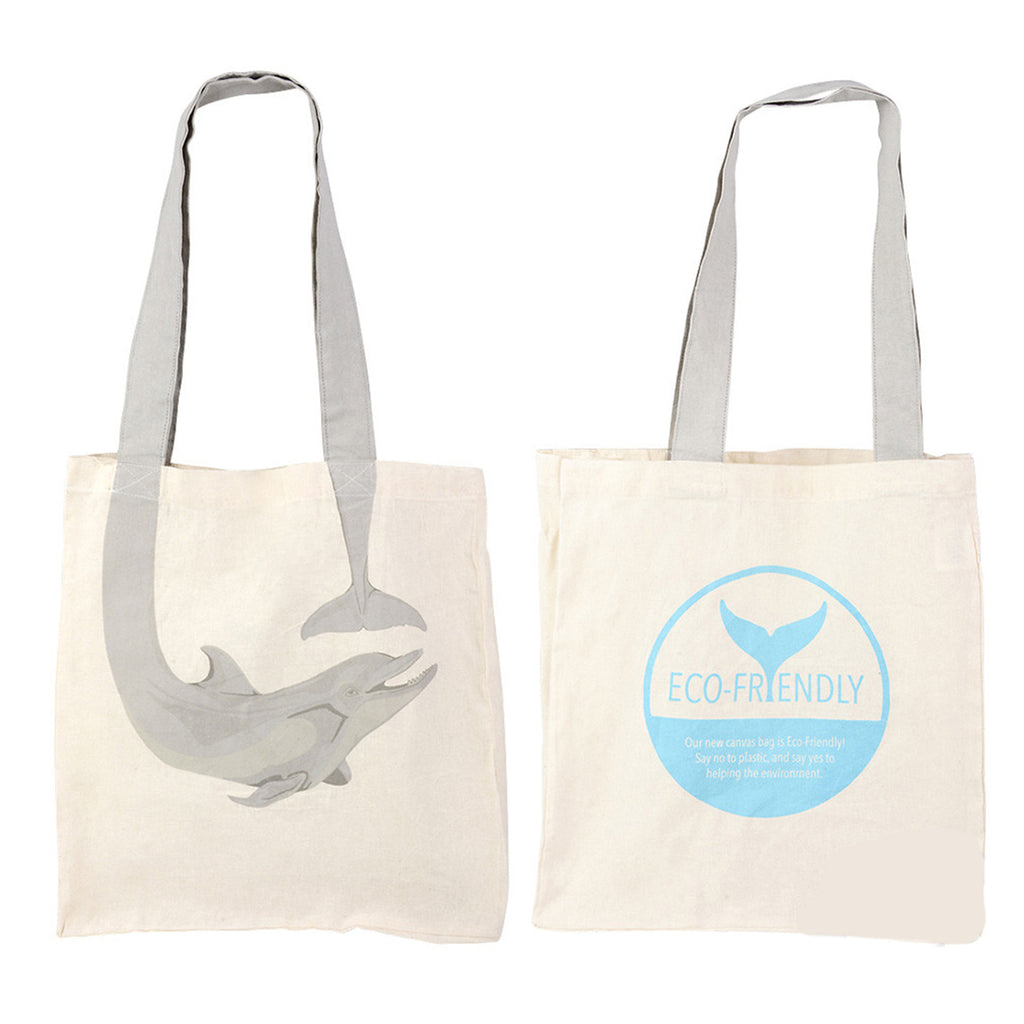 Dolphin Tail Eco-Friendly Canvas 16 Inch Bag - Radar Toys