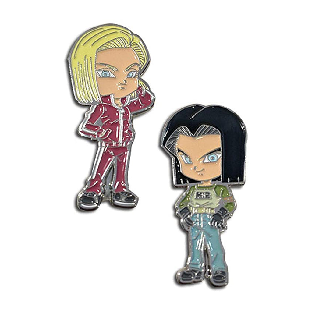 Dragon Ball Super Android 17 & Android 18 Pins - Radar Toys