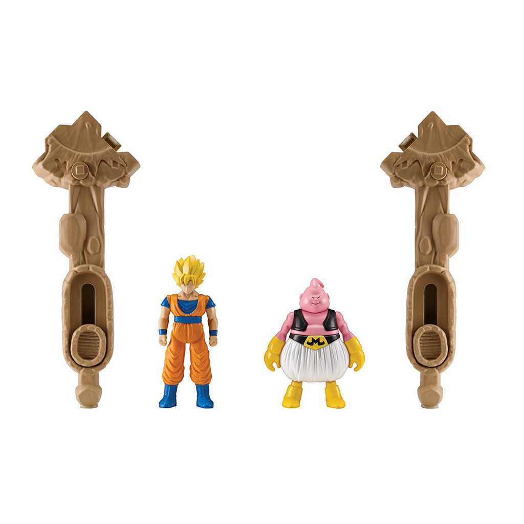 Dragon Ball Z Super Spin Battlers Super Saiyan Goku Vs Majin Buu Figure Set