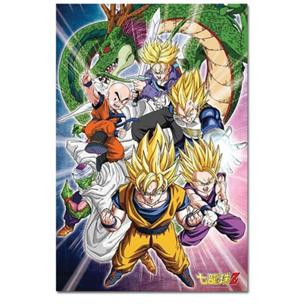 Dragon Ball Z Warriors And Shenron Group Jigsaw 1000 Piece Puzzle