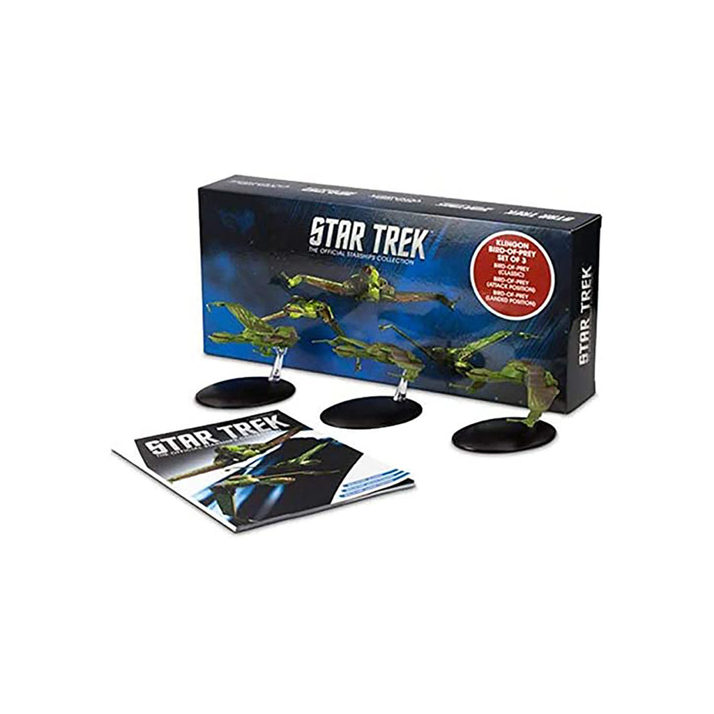 Eaglemoss Star Trek Klingon Bird Of Prey Set of 3 Ships Collection