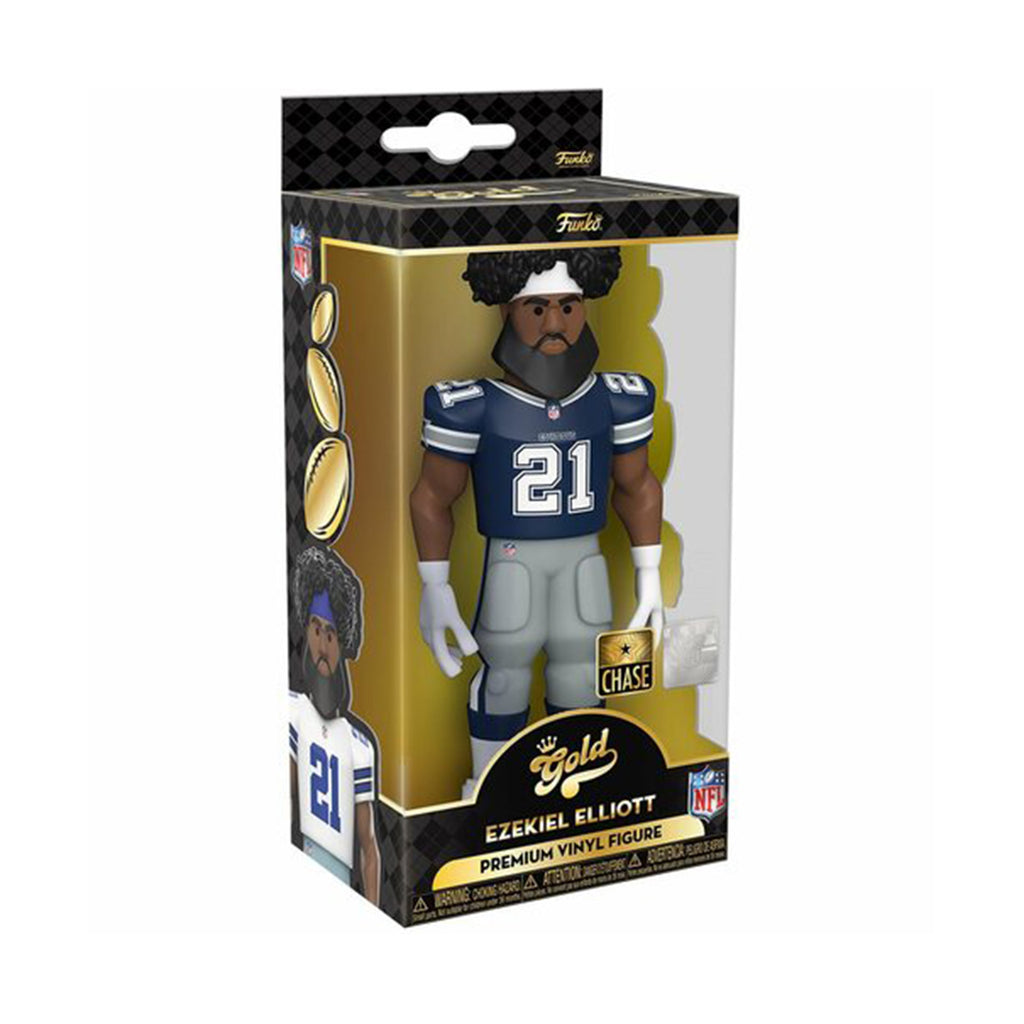 Funko NFL Dallas Cowboys Gold Ezekiel Elliott Figure CHASE VERSION