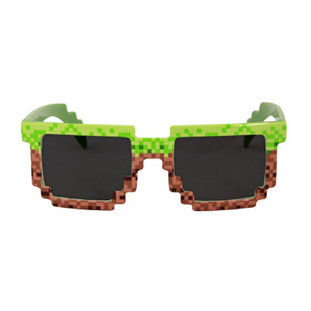 Elope Pixel Brick Green Brown Glasses