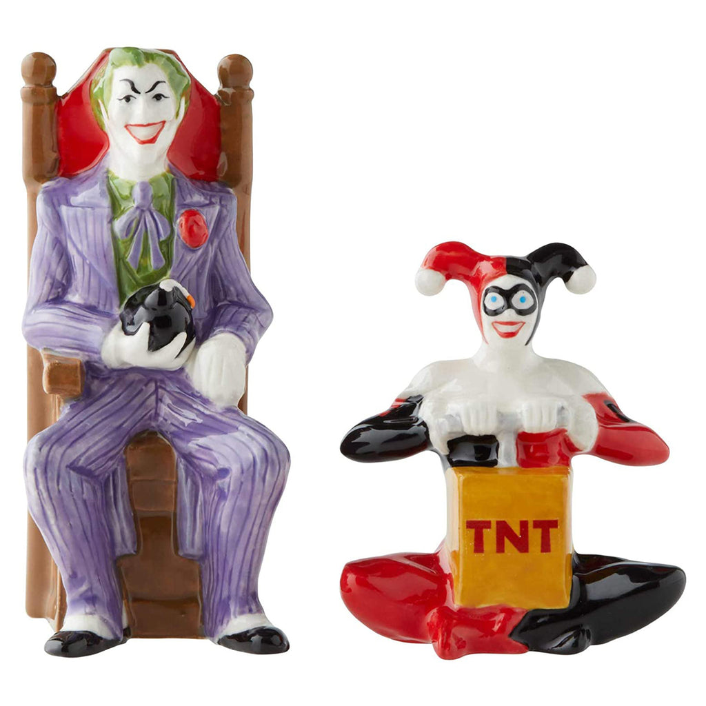 Enesco DC Justice League Joker And Harley Salt Pepper Shakers - Radar Toys