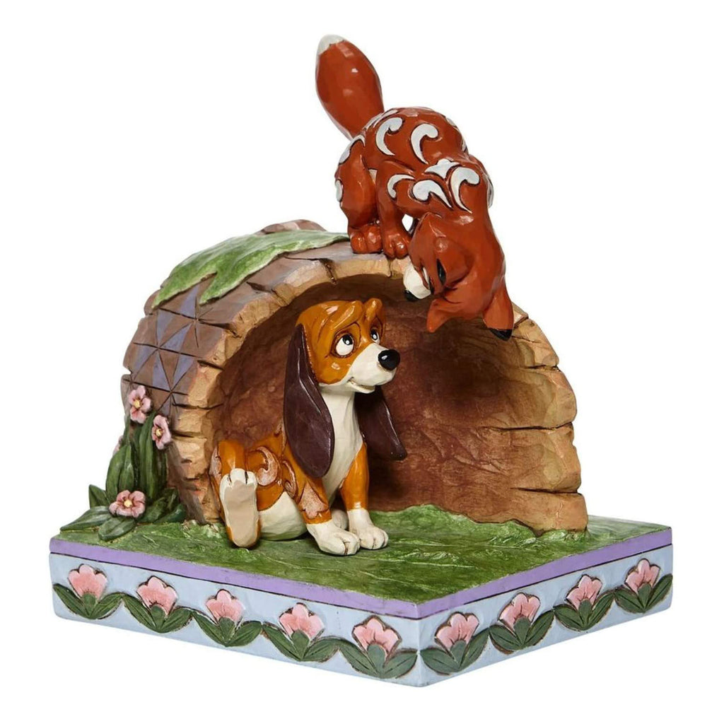 Enesco Disney Traditions Fox And The Hound Unlikely Friends Figurine