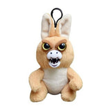 Feisty Pets Mini Jacked Up Jackie Kangaroo 4.5 Inch Plush Clip - Radar Toys
