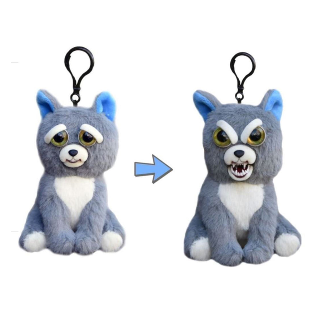 Feisty Pets Mini Sammy Suckerpunch Dog 4.5 Inch Plush Clip - Radar Toys