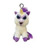 Feisty Pets Mini Unicorn Glenda Glitterpoop 4.5 Inch Plush Clip - Radar Toys