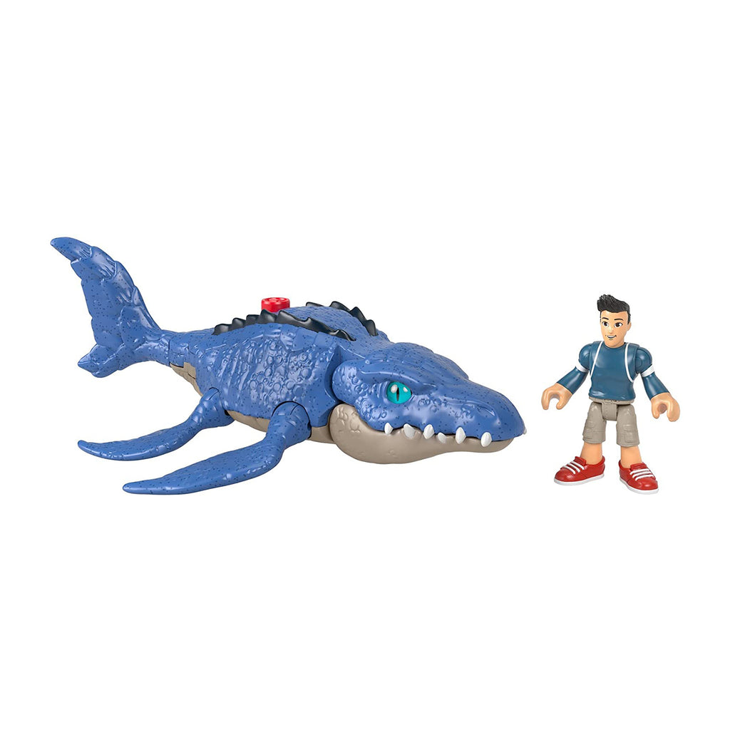 Fisher Price Imaginext Jurassic World Camp Cretaceous Mosasaurus Kenji Figure Set