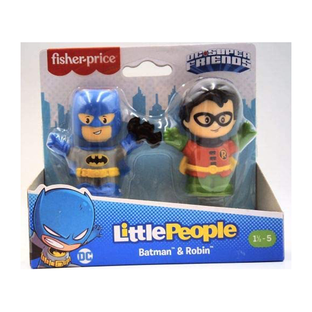 Fisher Price Little People DC Batman And Robin Figure Set