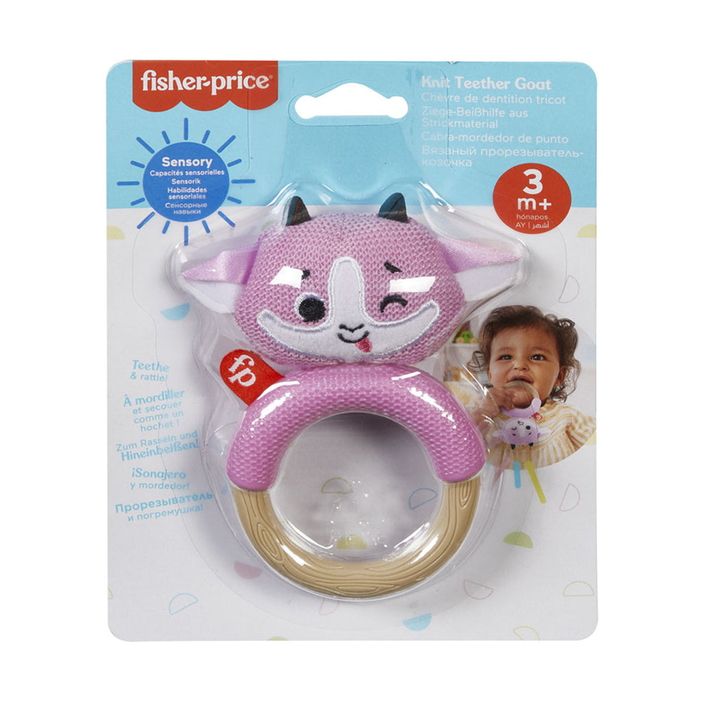 Fisher Price Sensimals Knit Teether Goat