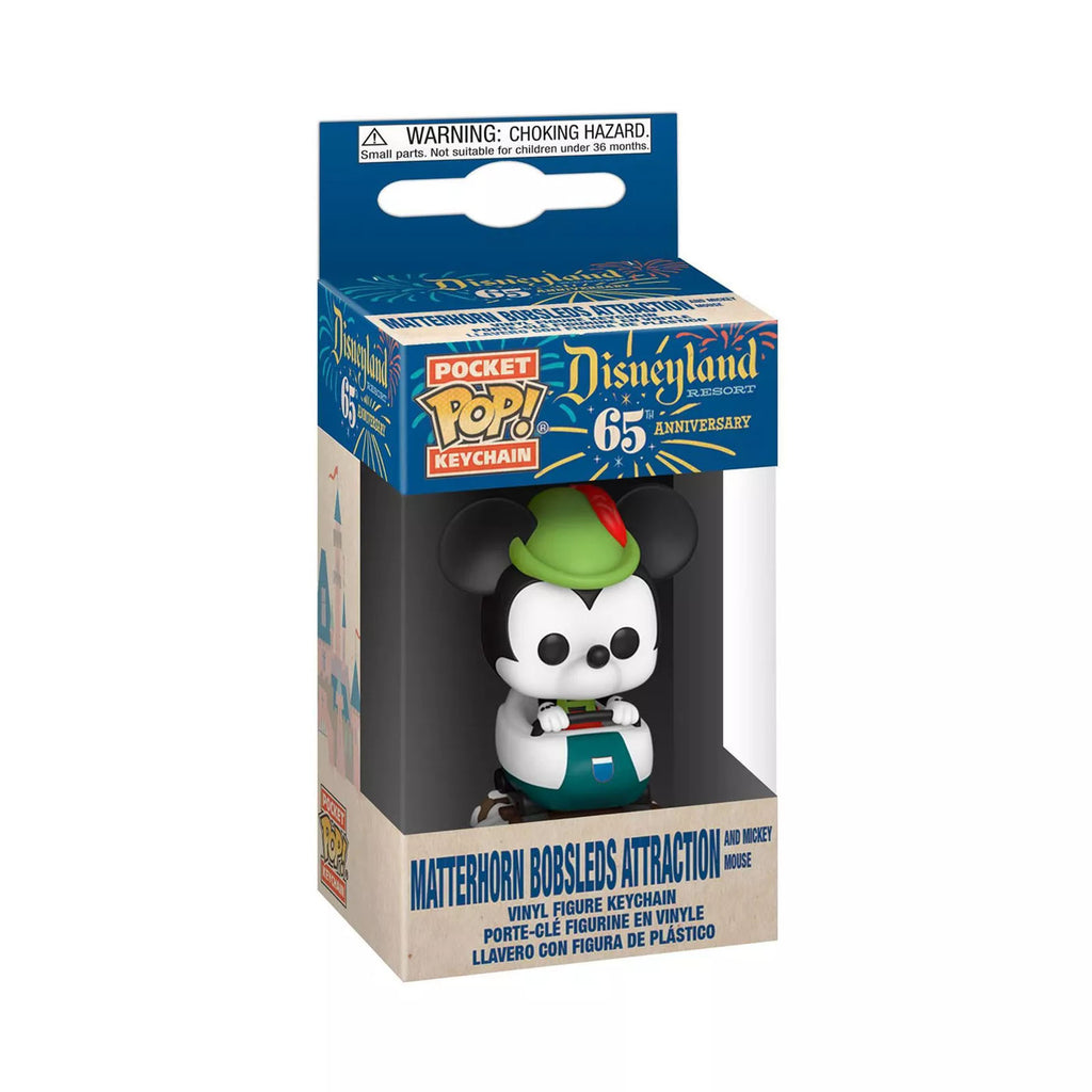 Funko Disneyland 65th Pocket POP Matterhorn Bobsleds Mickey Keychain