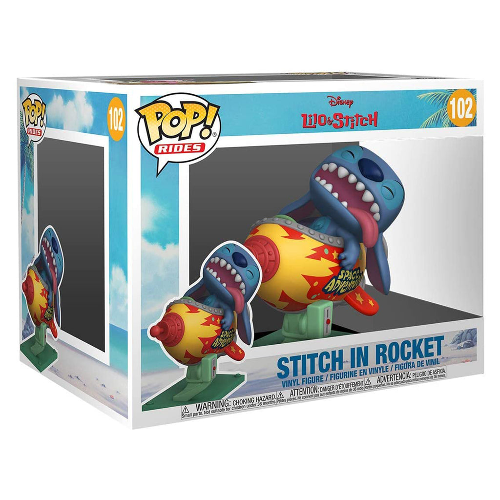 Funko Lilo And Stitch POP Rides Stitch In Rocket Set