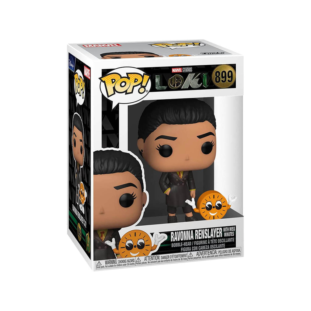 Funko Loki Pop TVA Ravonna Renslayer With Miss Minutes Vinyl Figure