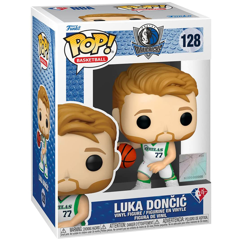 Funko NBA Mavericks POP Luka Doncic White Outfit Vinyl Figure