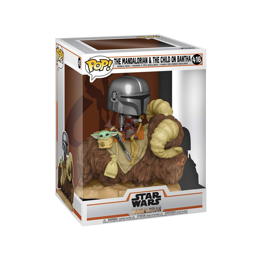 Funko Star Wars Mandalorian POP On Bantha With Child Set
