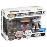Funko Star Wars Pop Revenge Of The Sith 3 Pack Tarfful Emperor Utapau Vinyl Figure Set - Radar Toys