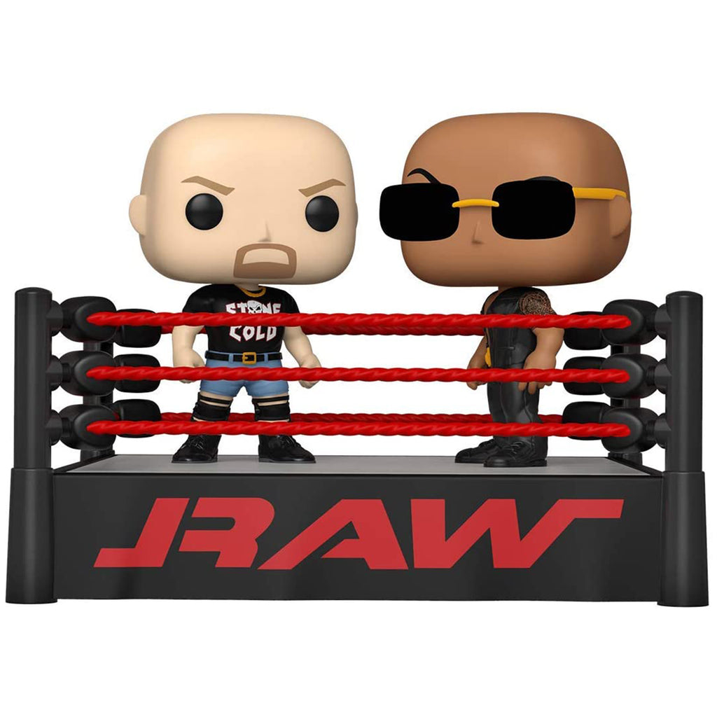 Funko WWE POP Moments Stone Cold Steve Austin The Rock Set