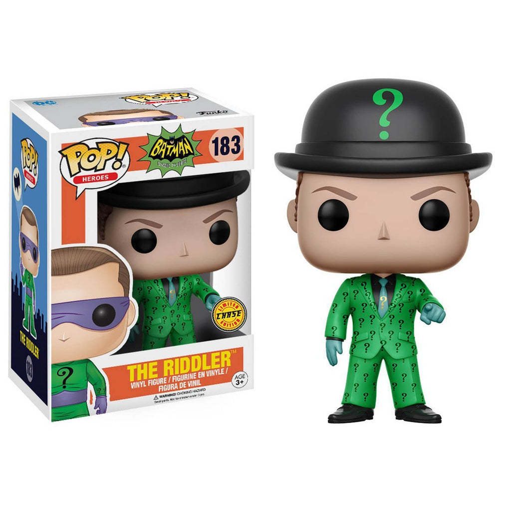 Funko Batman Classic TV Series POP The Riddler Vinyl Figure CHASE VERSION