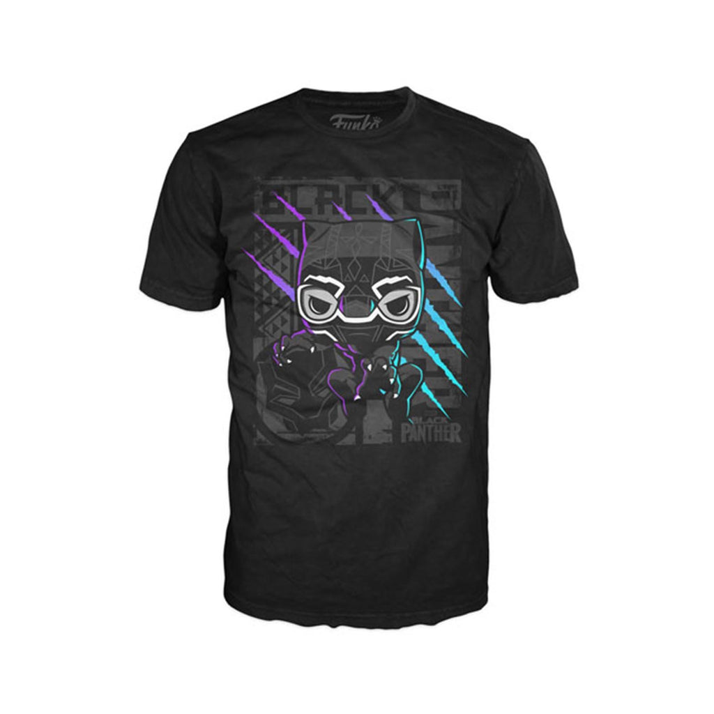 Funko Black Panther Color Scratch Adult Tee Shirt