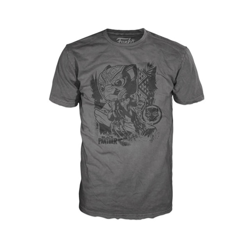 Funko Black Panther Jungle Grey Adult Tee Shirt