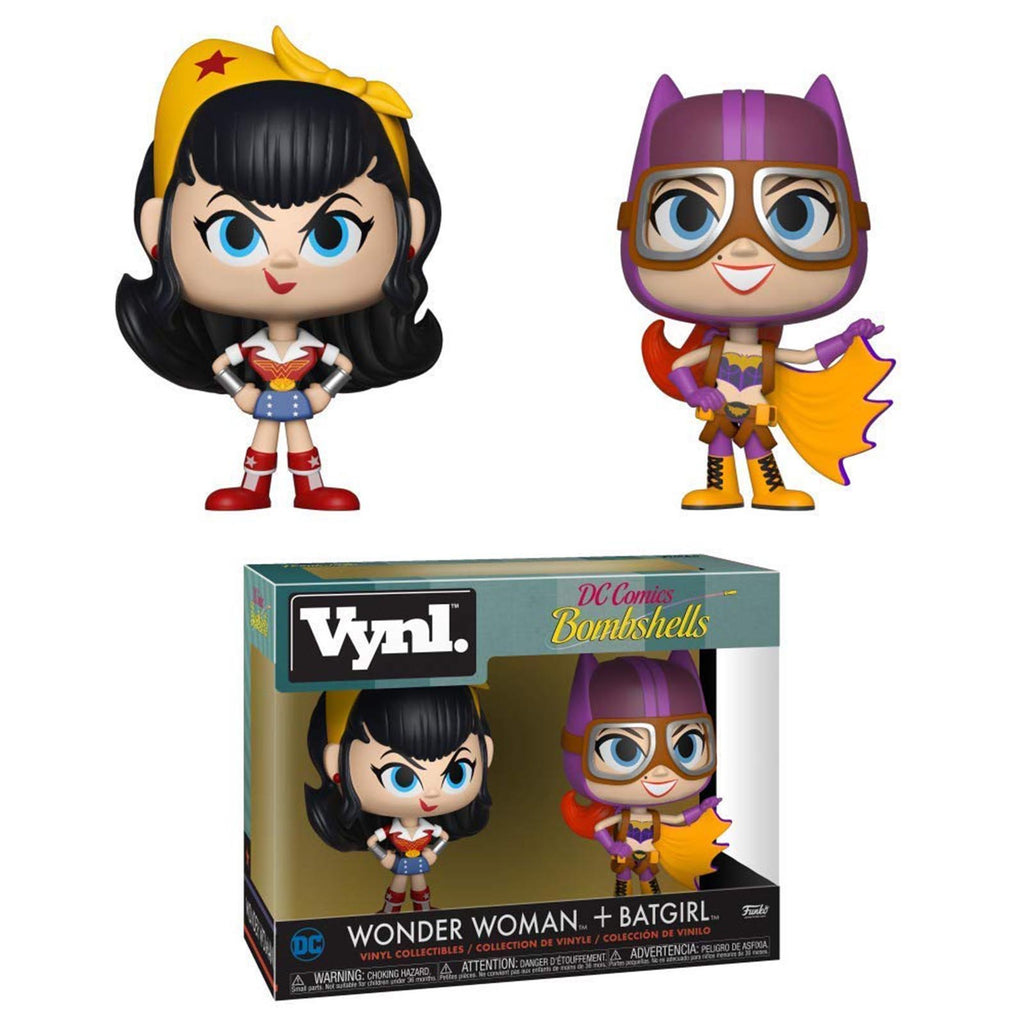 Funko DC Bombshells Vynl Wonder Woman Batgirl Figure Set