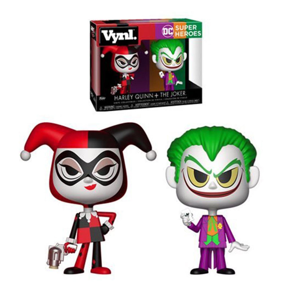 Funko DC Super Heroes Vynl Harley Quinn Joker Figure Set