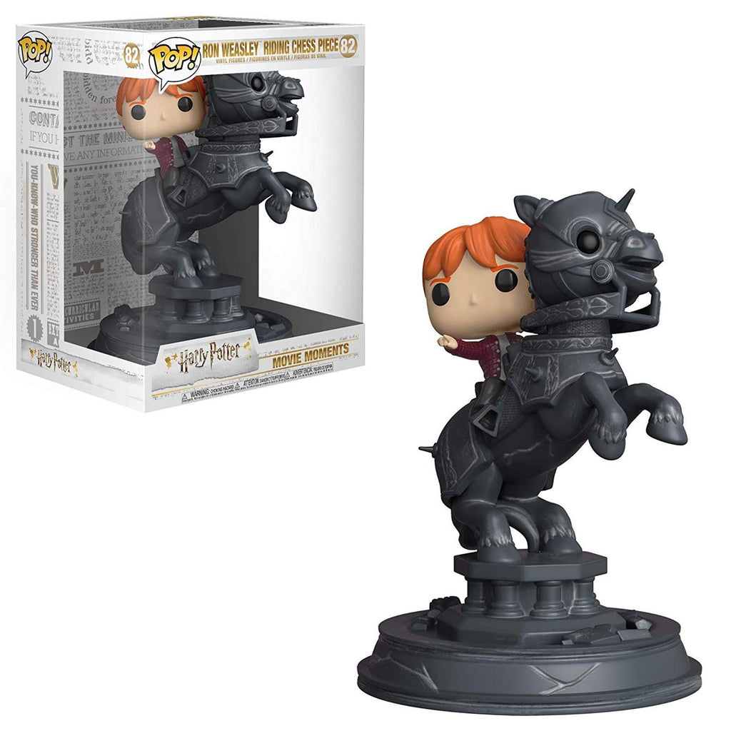 Funko Harry Potter Movie Moments Ron Weasley Riding Chess Piece Figure Set